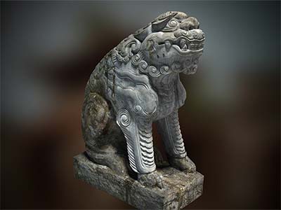 Scan3D Nghê đá - Số hóa hiện vật khảo cổ Khu di tích Lam Kinh