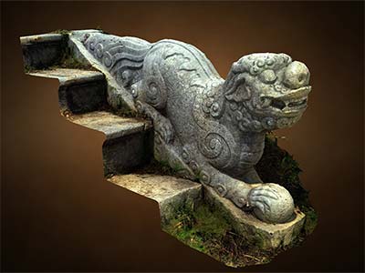 Linh vật Việt, nghê đá tại lăng danh nhân văn hóa Dương Lâm