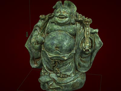 Phật Di Lặc đội lá sen