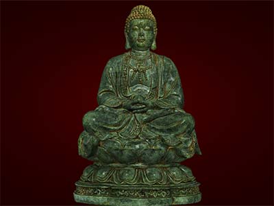 Phật Thích Ca ngồi tòa sen 35cm