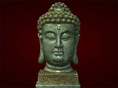 Tượng đầu Phật Thích Ca 28cm